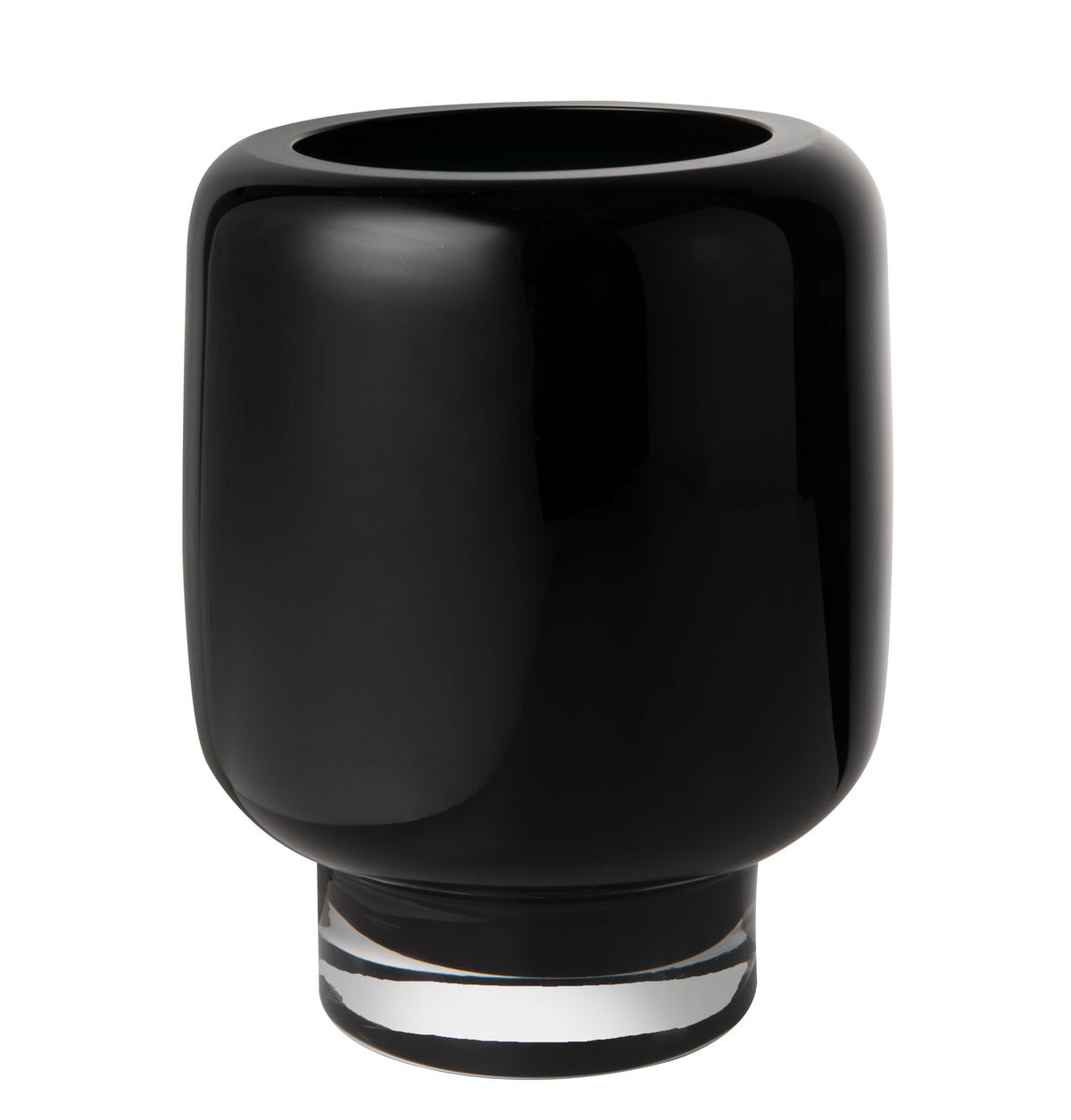 iconic design modern glass vase, Ink Blue, ZADAR 25IB, luxury 9mm glass