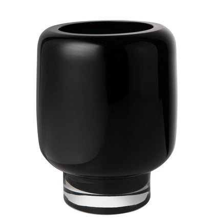 iconic design modern glass vase, Ink Blue, ZADAR 25IB, luxury 9mm glass